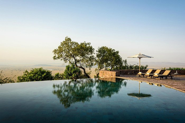 A cottage suite and private pool at Singita Sasakwa Lodge, Grumeti Reserve, Tanzania