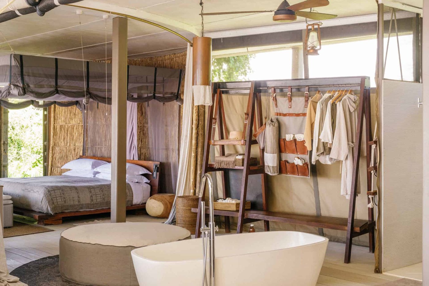 Time + Tide Chinzombo camp on the Luangwa River, Zambia