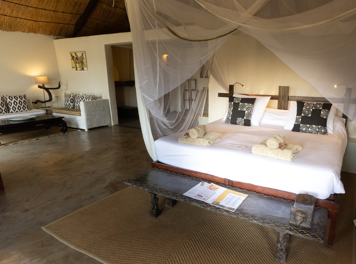 Track and Trail River Camp chalets on the Luangwa River