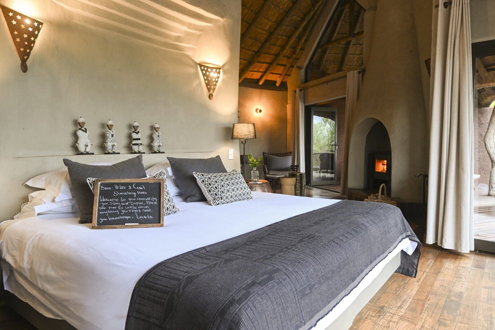 Interior of a suite at Madikwe Safari Lodge