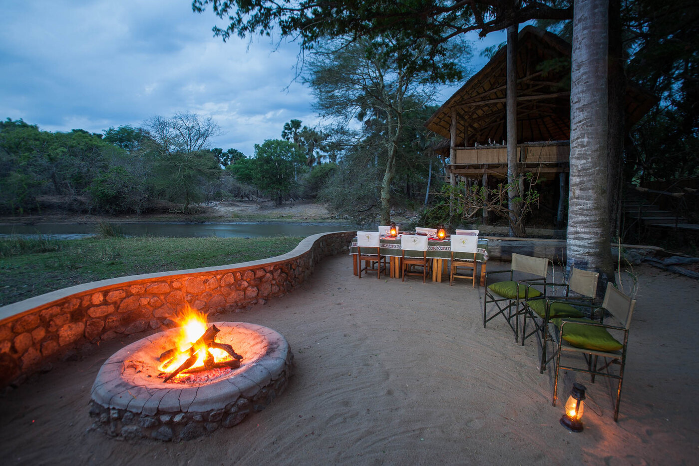 Mvuu Lodge on the Shire River, Liwonde National Park, Malawi